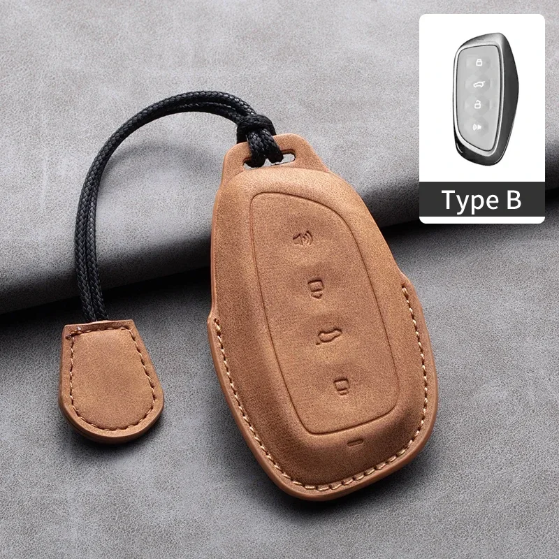 Juste de protection pour clé de voiture en cuir, porte-clés pour Great Wall Haval, Hover H6, H7, H8, H4, H9, F5, F7, H2S, H3, H5, M6, Dargo B07, A07