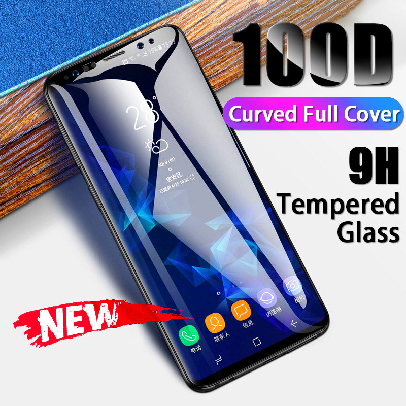 Cubierta completa curvada de vidrio templado para Samsung Galaxy S8 S9, película protectora de pantalla para Galaxy S20 S10 Note 10 9 8, cristal Protector