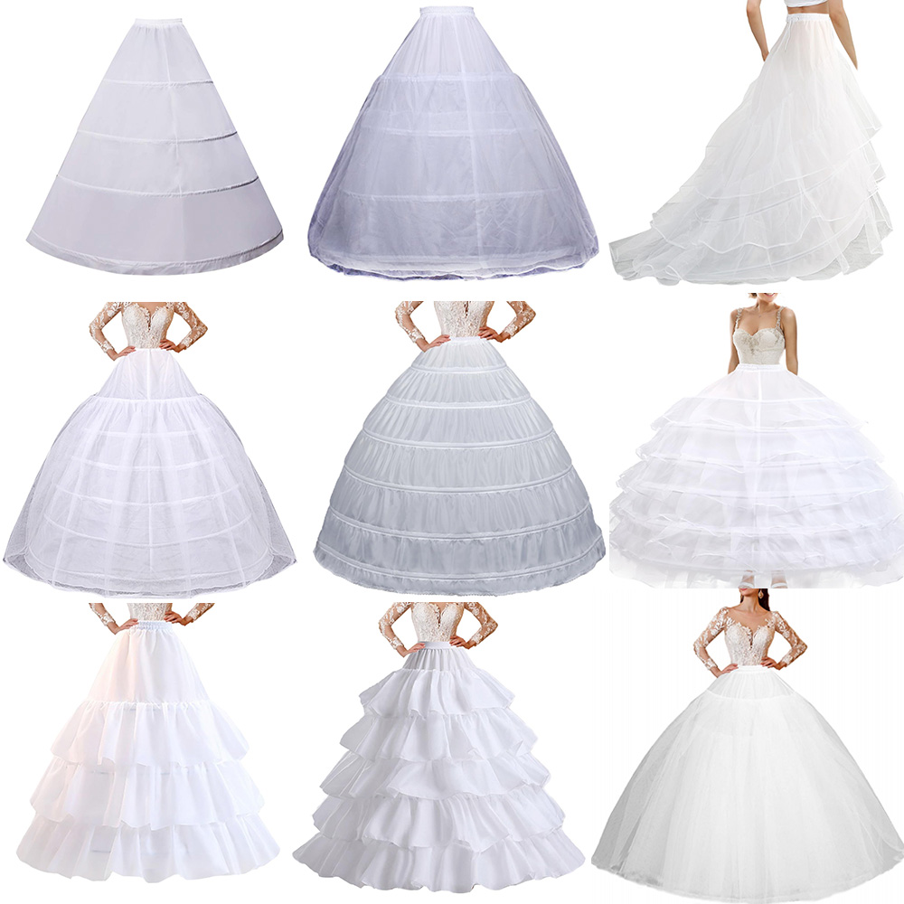 Anágua de casamento de noiva, vestido de baile, crinolina, saia deslizante, vestido de baile, anáguas