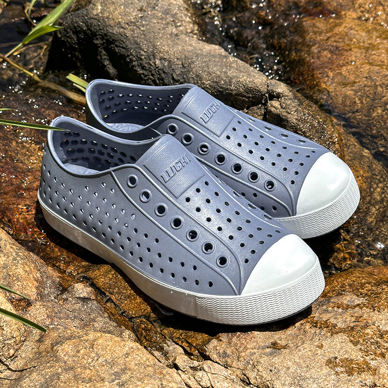 Zomerpaar EVA holle sandalen Open teen strandschoen Ademende casual waterschoen Heren Dames Unisex Lage sandaal met zachte zolen