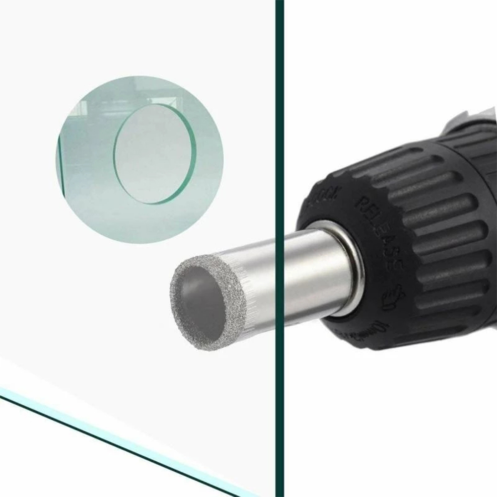 Juego de 5 unidades de brocas de sierra con agujero de diamante para perforar botellas de azulejos de vidrio, bloques, tarros, fibra de vidrio, porcelana, ladrillo, corte de 6-14mm