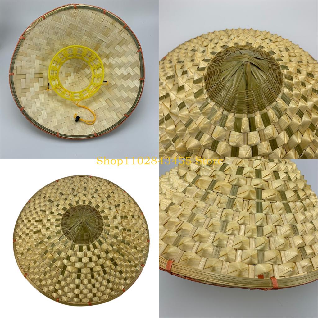 49MC Orientalischer aus Bambusgewebe, asiatischer Stil, bequeme Passform, für Gärtner, Landwirte und