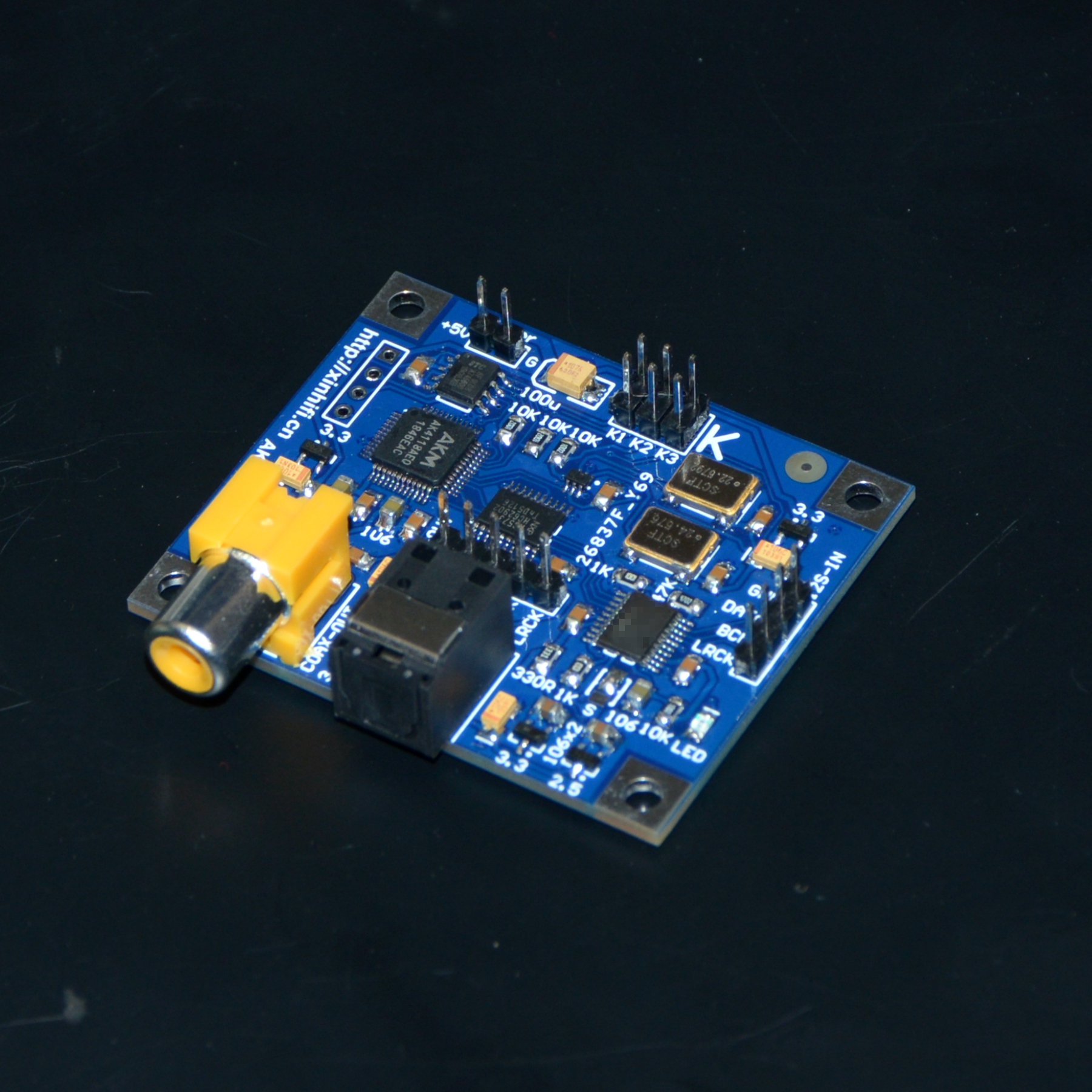 Nvarcher-Carte de sortie pour fibre optique coaxiale AK4118, I2S, jusqu'à 24 bits, 192K VOLUMIO MOODEF pour Raspberry Pi 2B, 3B, 3B +, 4B