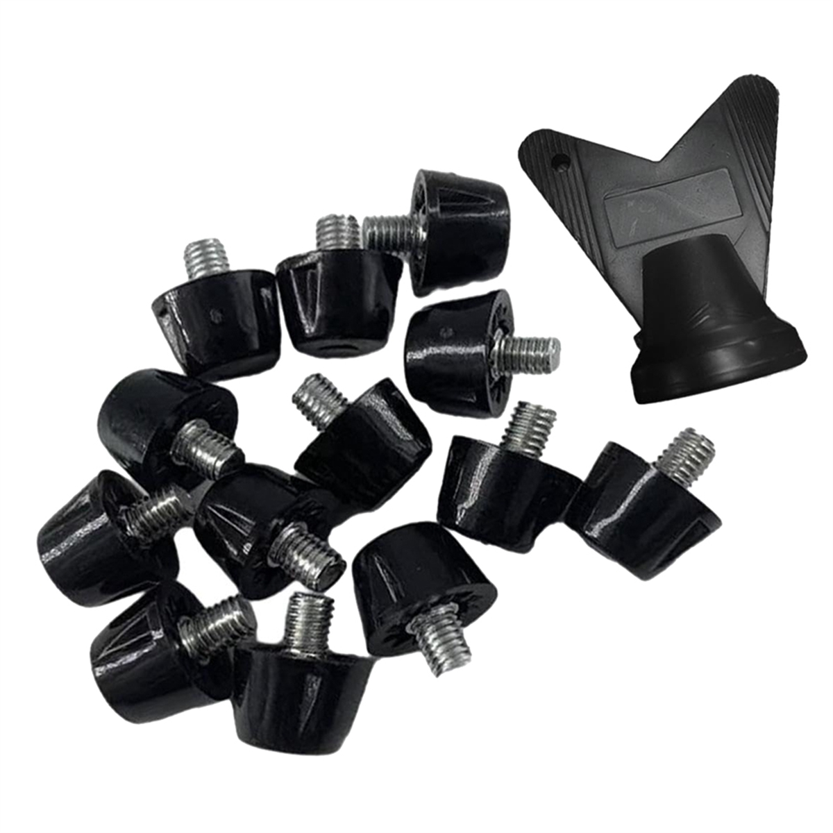 12 PCS รองเท้าฟุตบอล Spikes Professional รองเท้าฟุตบอล Cleats M5 เปลี่ยน Studs พร้อมประแจรองเท้า Spikes 10 มม.
