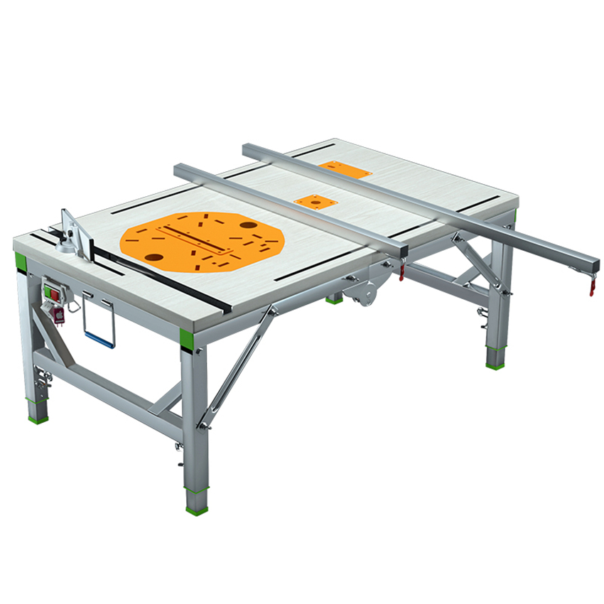 Multifunctional Woodworking Workbench Woodworking Saw Table Portable Folding  Lifting Saw Table Decoration DIY Folding Workbench