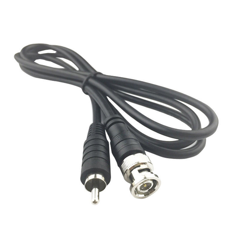 Connecteur adaptateur BNC mâle vers RCA mâle pour caméra CCTV DVR, lot de câbles coaxiaux