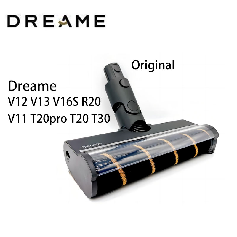Dreame V12S V16S V11 V12 T10 T20 T30 T20pro T30NEO V16 V12pro cepillo de rodillo con LED verde polvo suave cabezal de cepillo de suelo de terciopelo