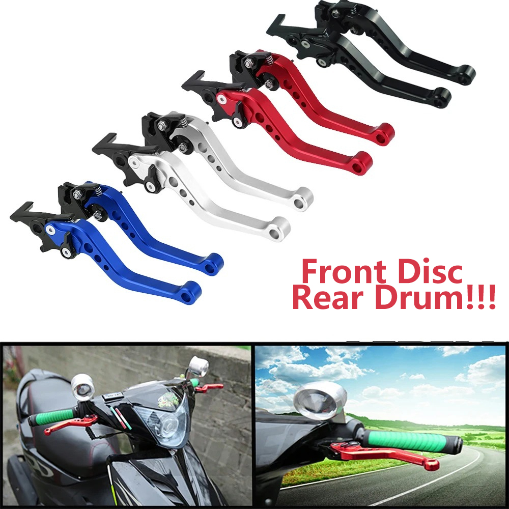 Universelle Motorrad-Bremshebel, Motorrad-Vorderrad-Scheibenbremse, Hinterrad-Trommelbremse, Zubehör, modifizierte Hupe, verstellbarer Handhebel, GY6