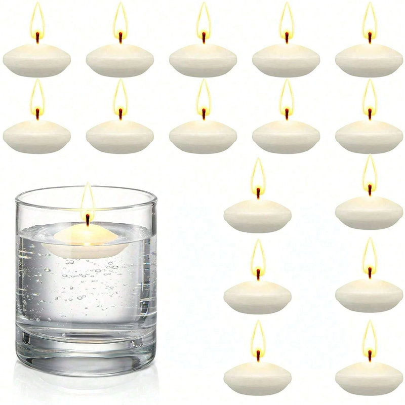 6/10/16 Stück unparfümierte Scheiben, schwimmende Kerzen für Valentinstag, Party, Hochzeit, Zuhause, Badewanne, Dekor, romantisches Geständnis, Kerzenlicht