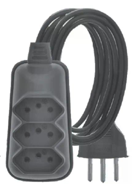 EXTENSAO BABY TRIPLE 3 MTS BLACK PLASTIMAR