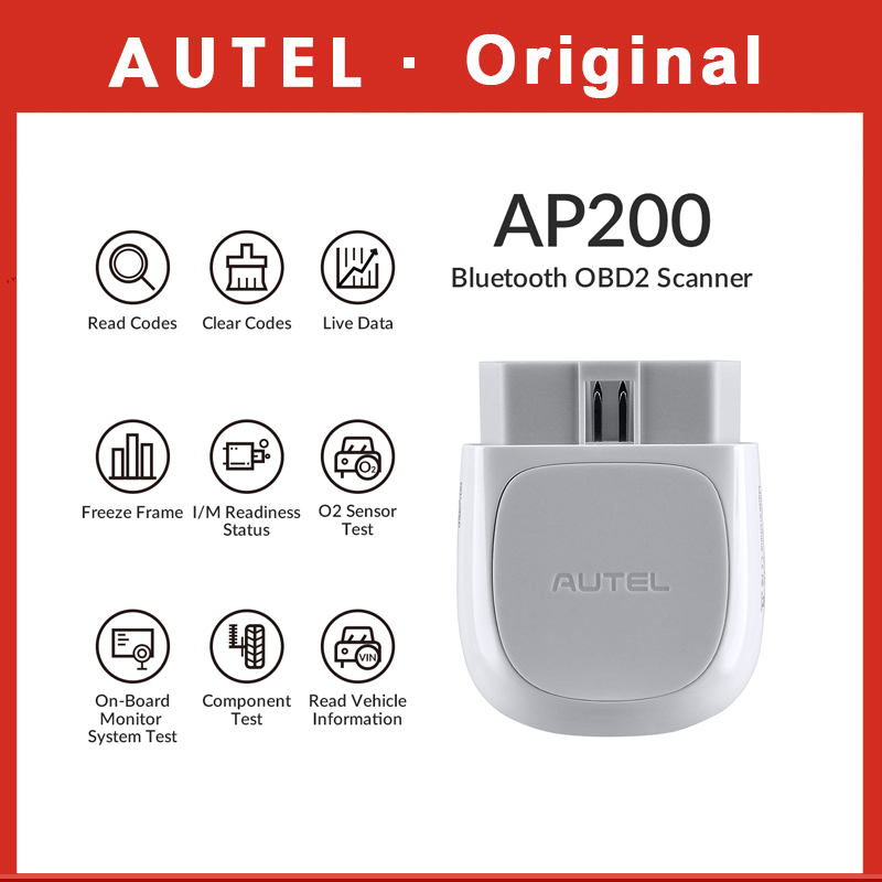 Autel MaxiAP Bluetooth OBD2 Skaner Samochodowy OBD 2 Czytnik Kodów AP200 Narzędzia Diagnostyczne Skaner Pełnych Systemów Przed 2017 Rokiem