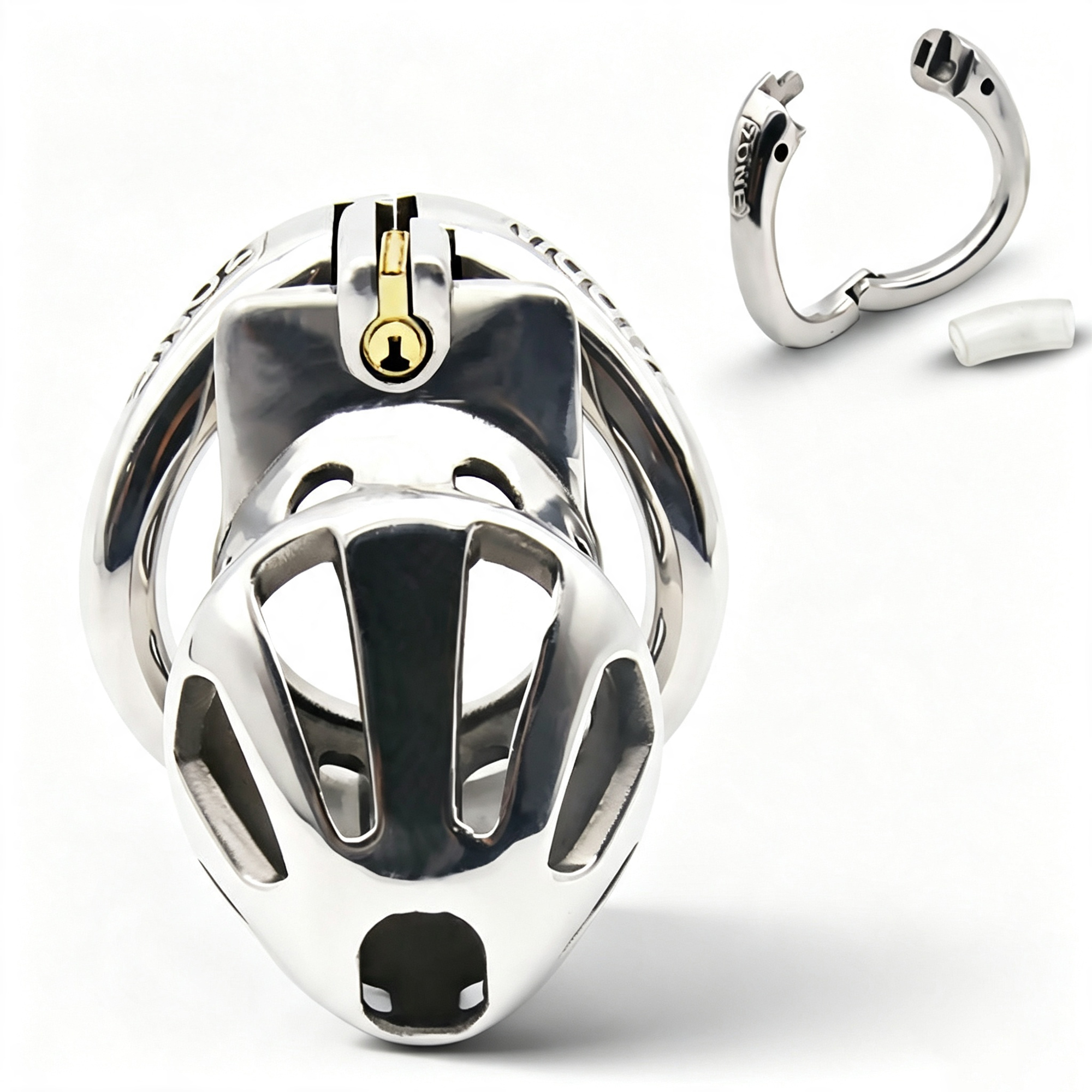 Anillo Abrible de Acero Inoxidable, Dispositivo de Castidad Masculina, Anillos para Pene, Jaula para Pene, Cinturón de Castidad, Candado para Pene, Juguetes Sexuales de Bondage para Hombres