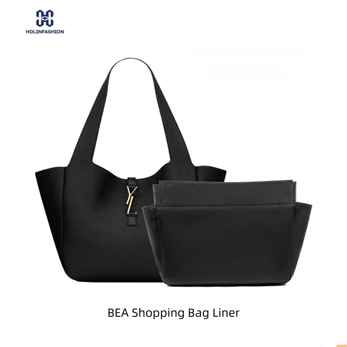 Organizador de Bolsa Impermeável Ultraleve HOLINFASHION com Forro DuPont Preto, Mantém a Forma e Armazena Itens para Bolsa de Compras YSL BEA