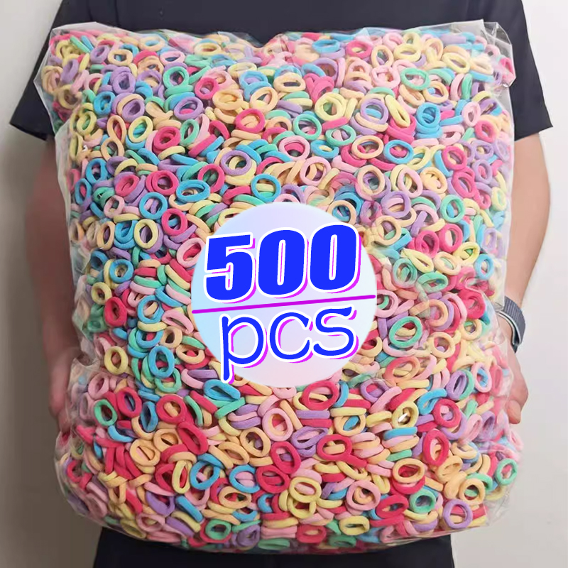 Mulheres meninas colorido náilon elástico faixas de cabelo rabo de cavalo segurar pequeno laço de cabelo elásticos scrunchie moda crianças acessórios para o cabelo