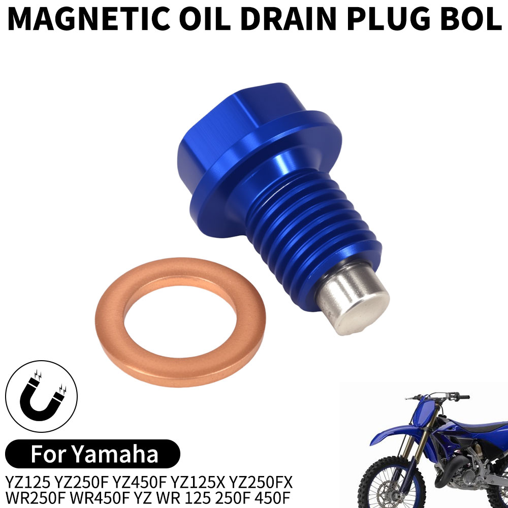 Motocyklowa magnetyczna rama korka spustowego oleju do Yamaha YZ125 YZ250F YZ450F YZ125X YZ250FX WR250F WR450F YZ WR 125 250F 450F