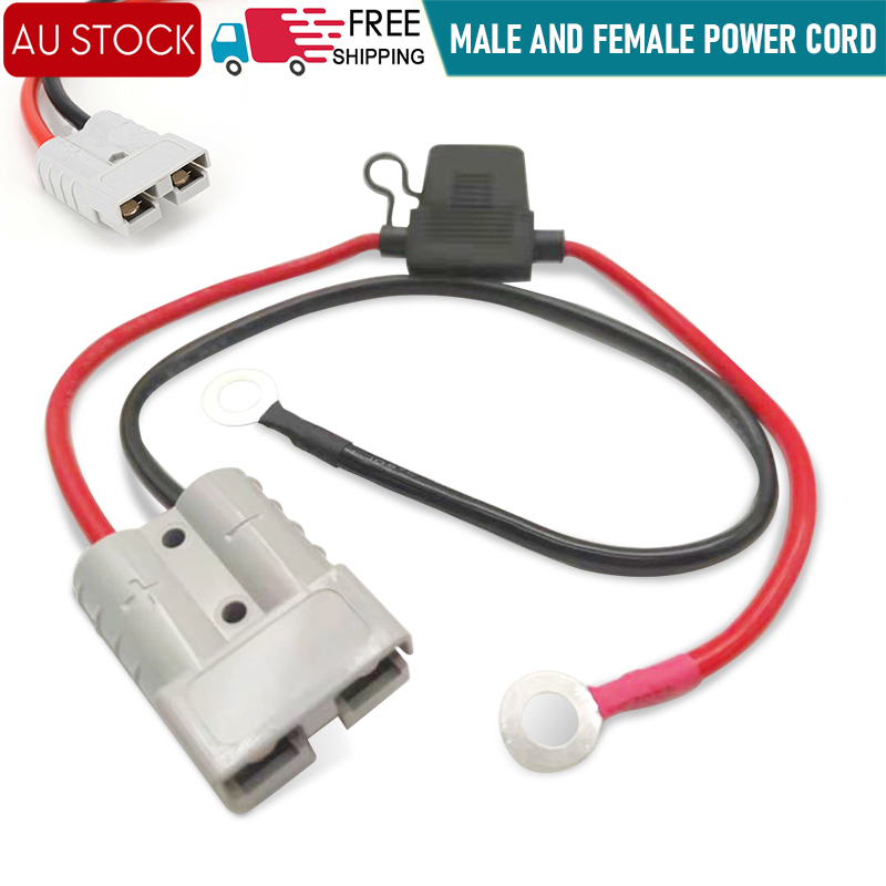 Cabo Anderson fundido 50 ampères 50A plugue para terminais de 8 mm, cabo de 50amp 250 mm 50A10AWG