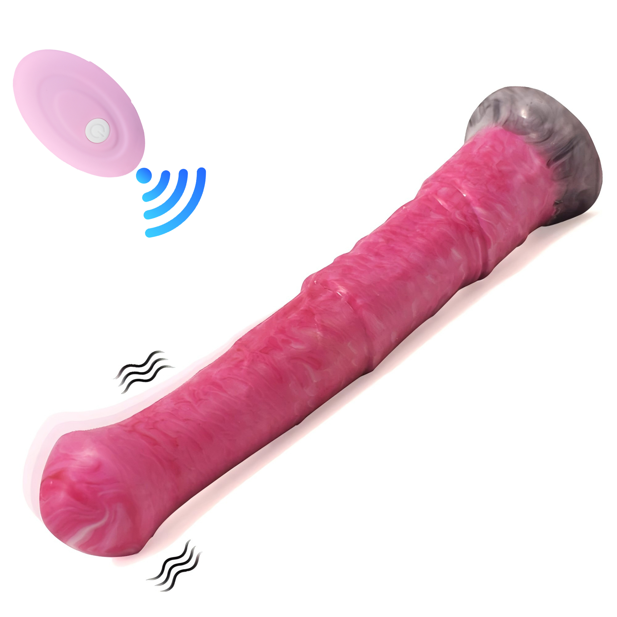 QKKQ długie zwierzęce wibratory koń Dildo Butt zabawka erotyczna korek dla kobiety G Spot Clit z Sucker stymulator łechtaczki dla dorosłych 18