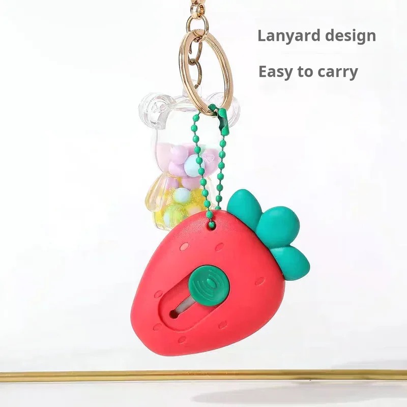 1 ud./3 uds. Mini cuchillo portátil lindo para aguacates y fresas, cuchillo multiusos para frutas, cuchillo para cajas, cortador de papel, herramienta para manualidades y envoltorios.