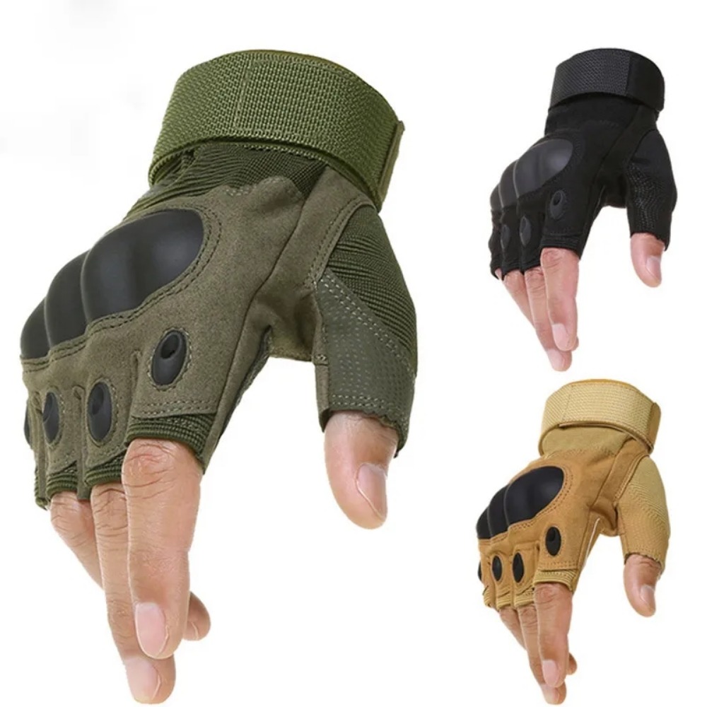 Gants tactiques demi-doigt Paintball Airsoft tir Combat anti-dérapant hommes vélo doigt complet gants équipement de protection