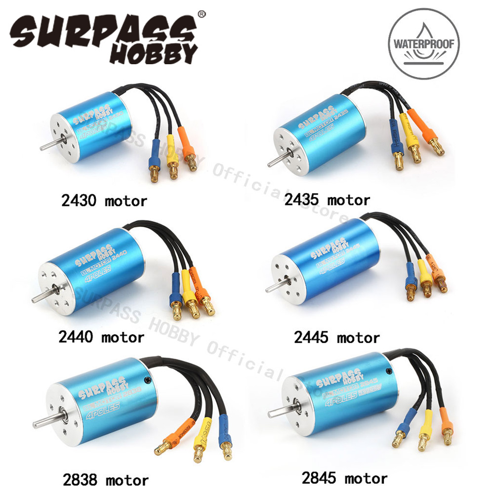 OVERTREFFEN HOBBY Waterdichte 2430 2435 2440 2445 2838 2845 Borstelloze Motor voor Wtloys Remo 1/12 1/14 1/16 1/18 RC Auto Boot
