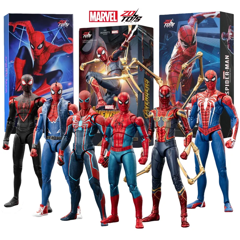 ZD Toy Iron Spider Man Advanced Suit Legends No Way Home Peter Parker Gold Schwarz Rot Modell Actionfigur Erwachsenes Sammlerspielzeug