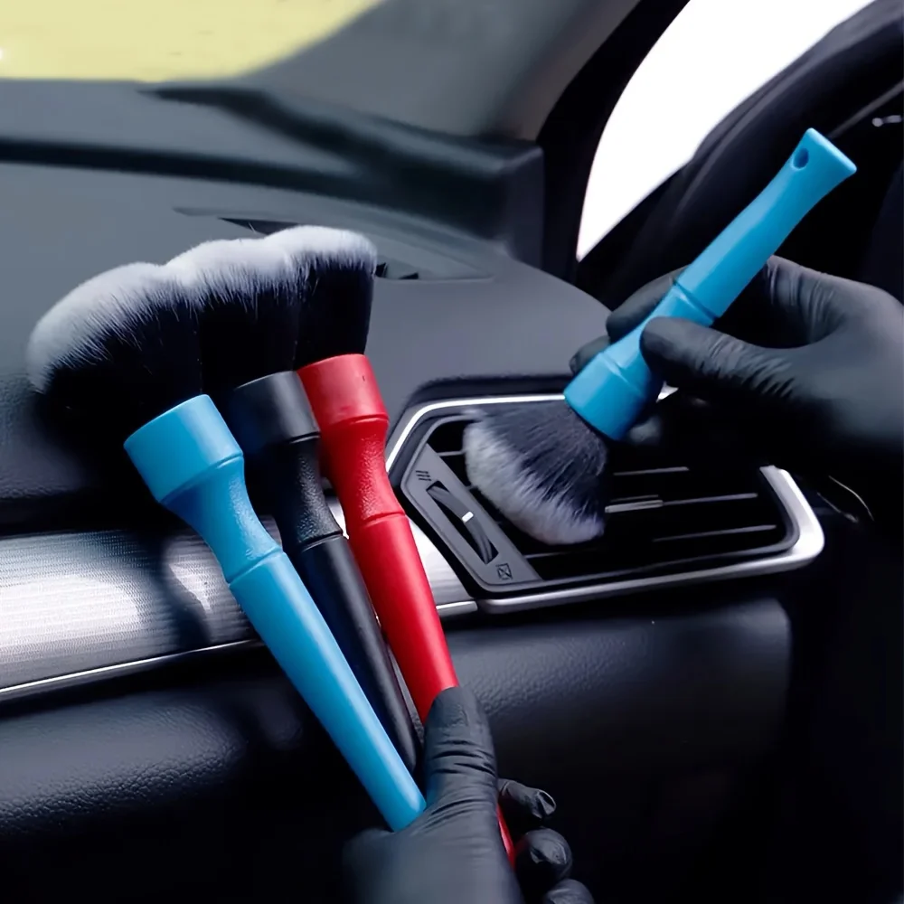 Auto ultra-zachte detailborstel Superzachte detailborstel voor auto-interieur met synthetische borstelharen Stofveegborstel voor autodashboard