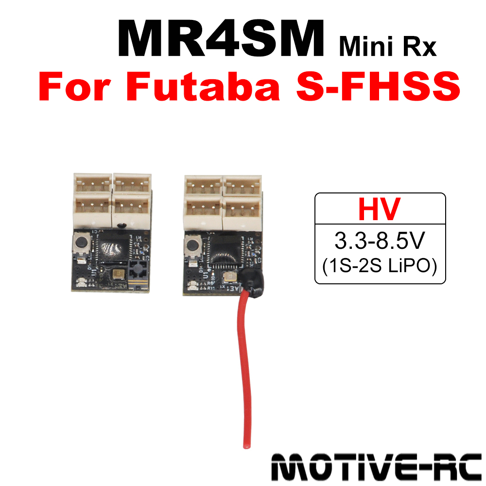 MR4SM 2.4G HV S-FHSS Mini antena wieżowa odbiornika o dużej prędkości 6.8ms i niskim opóźnieniu SBUS dla Futaba 3PV 4PLS 4PX 4PV 4PM 10PX RC Car