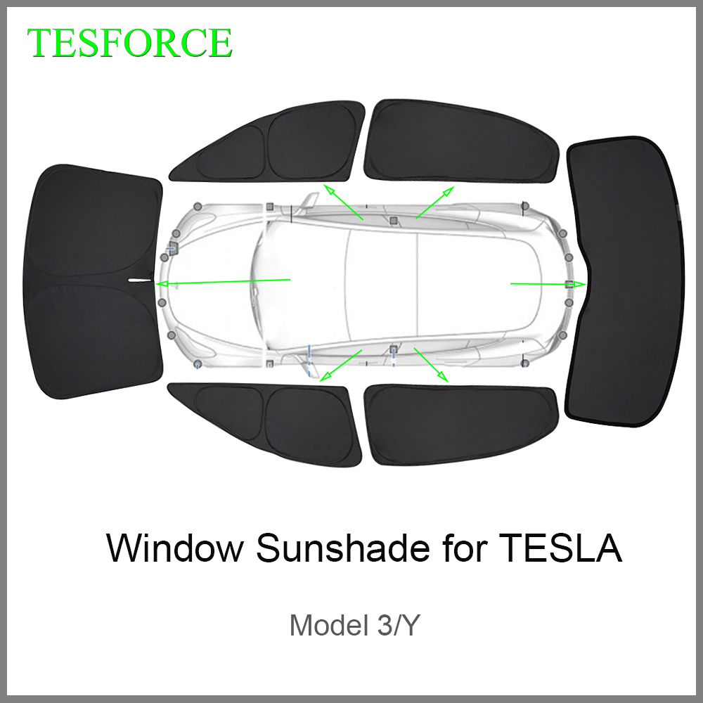 ความเป็นส่วนตัว Sun Shade สําหรับ Tesla รุ่น 3 Y Custom-Fit รถด้านข้างหน้าต่างบังแดดตาบอดแรเงาสําหรับ Camping Hiking REST อุปกรณ์เสริม