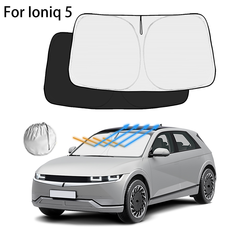 Pare-soleil pour pare-brise de voiture Hyundai Ioniq 5 2022 – 2023, couverture de fenêtre avant, pare-soleil, accessoires d'intérieur de voiture, Protection UV