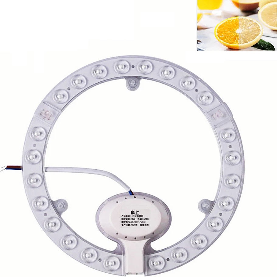 LED Panel pierścieniowy Okrągłe światło 12W 18W 24W 36W 72W Zimna biel AC220V-240V LED Okrągła płyta sufitowa Okrągła lampa Płyta Źródło światła