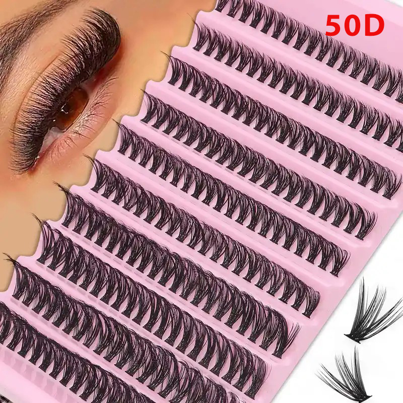 200 Stuks DIY Persoonlijke Wimpers 40P Wimper Cluster Natuurlijke Look Piekerige Wimpers 9-16MM D Krullend haar Persoonlijke Clusters Wimpers Pluizig