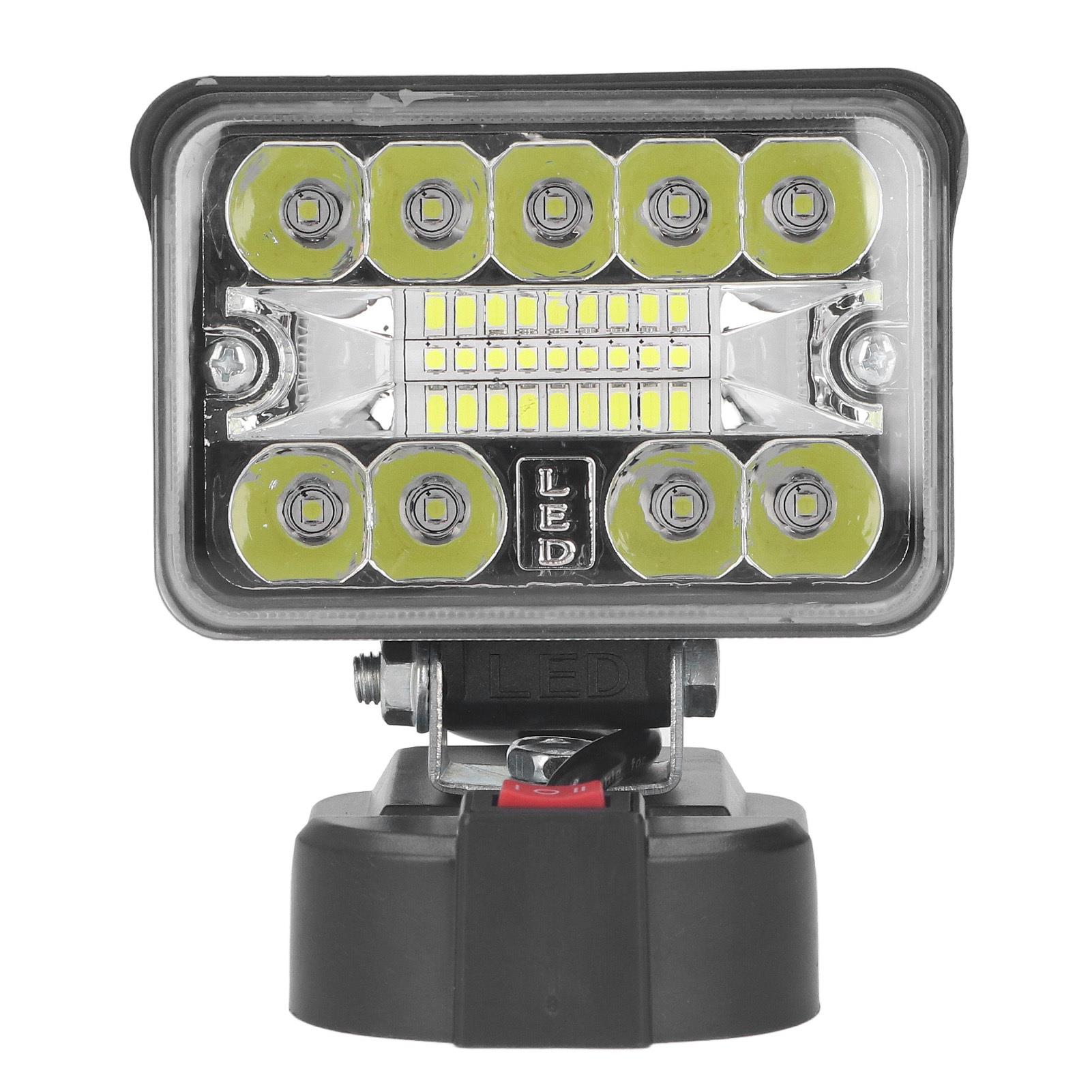 Luz de trabajo LED de 3 pulgadas inalámbrica con soporte para emergencias para iluminación exterior |   54W 2800LM 6500K