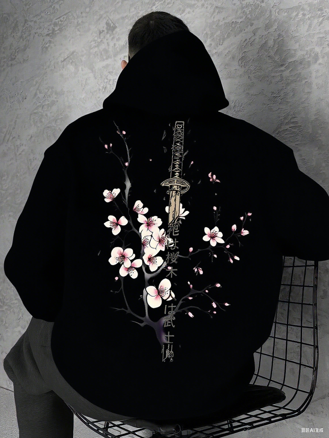 Giappone Cherry Blossom Uomo Donna Pullover con cappuccio Street Casual Harajuku Y2K Retro Allentato Sport Quotidiano Autunno Inverno Felpa Top