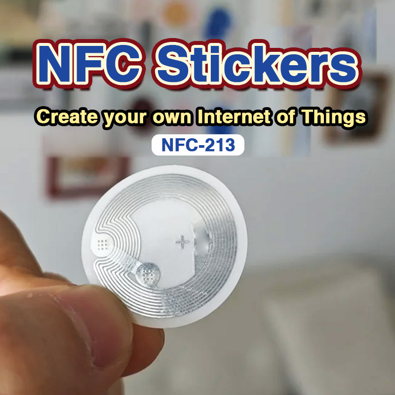 Etiqueta de chip NFC Ntag213 etiqueta eletrônica iso atalho comando sensor de toque conectar WIFI reproduzir música 213 tag adesivo