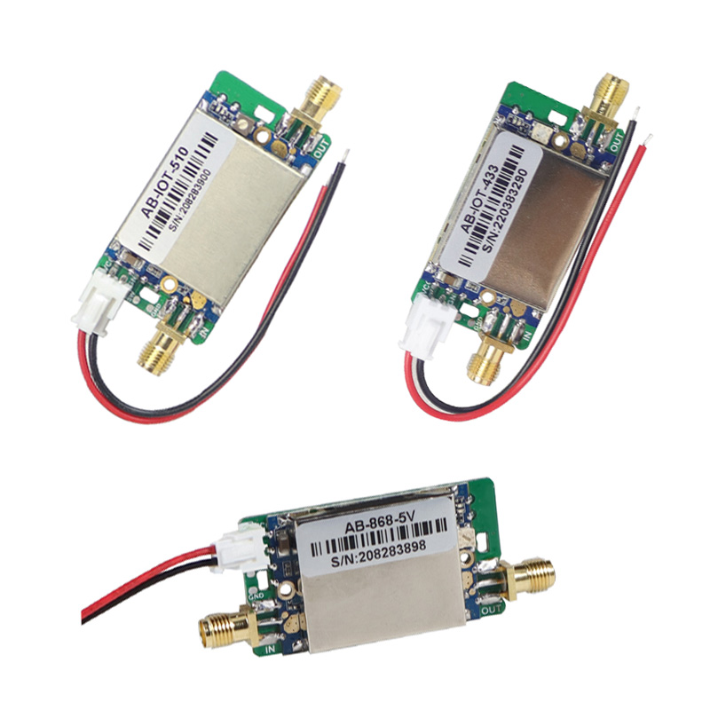 Amplificador de señal Lora de alta ganancia, 433MHz, 510MHz, 868MHz, transmisión y recepción, módulo de amplificación de señal amplificador de potencia bidireccional