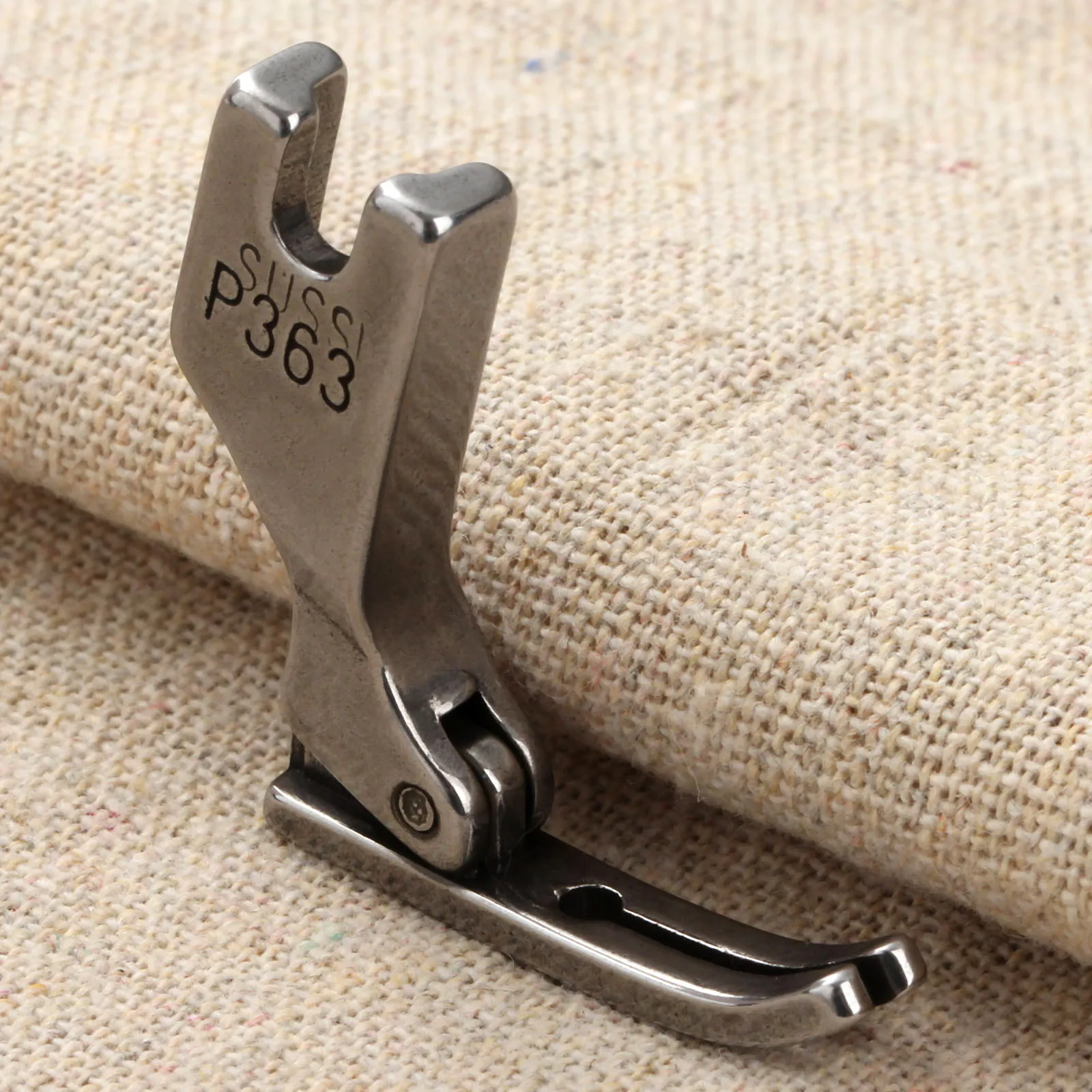 1Pc สแตนเลสสตีลแคบ Zipper Presser เท้า P363สำหรับ Brother Juki อุตสาหกรรมจักรเย็บผ้าเครื่องมือ & อุปกรณ์เสริม