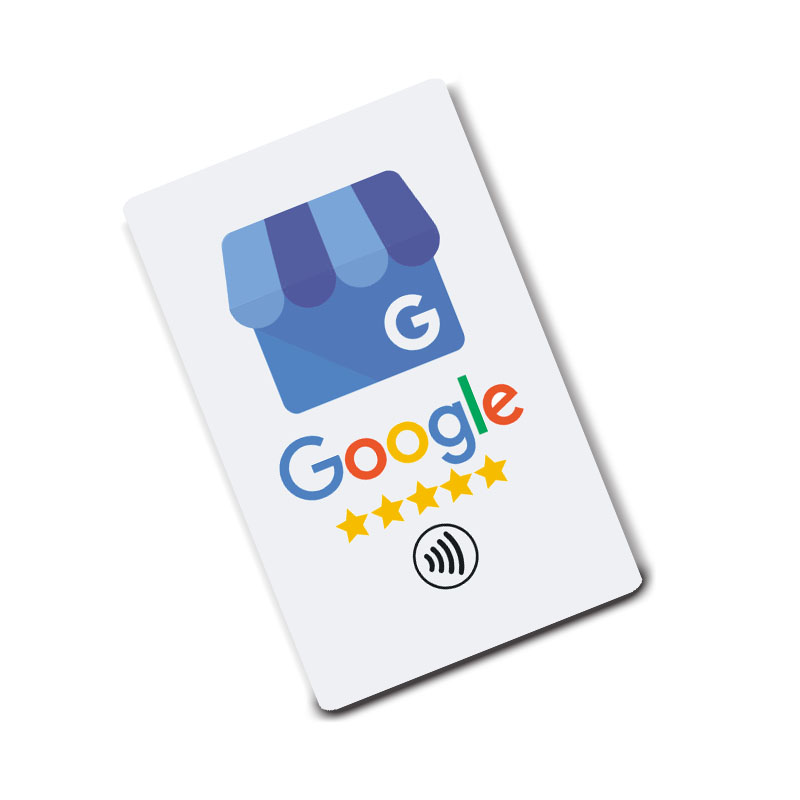 Carte NFC pour carte de visite d'examen Google Simple avec examen Google