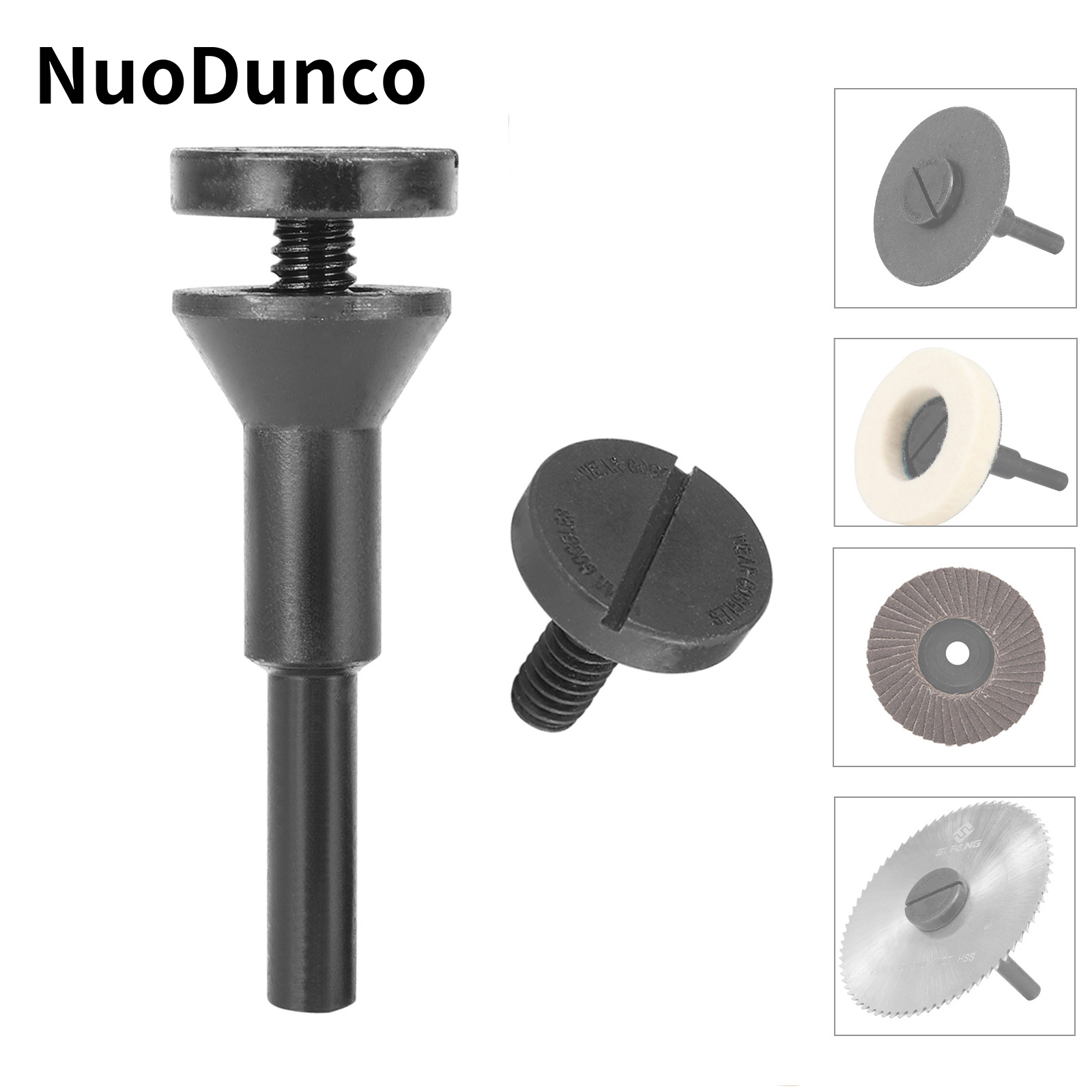 Mandril de montaje para ruedas de corte, disco de corte para amoladora, herramienta rotativa adecuada para hoja de sierra de rueda de lana con agujero de 6mm y 10mm, 1 ud.