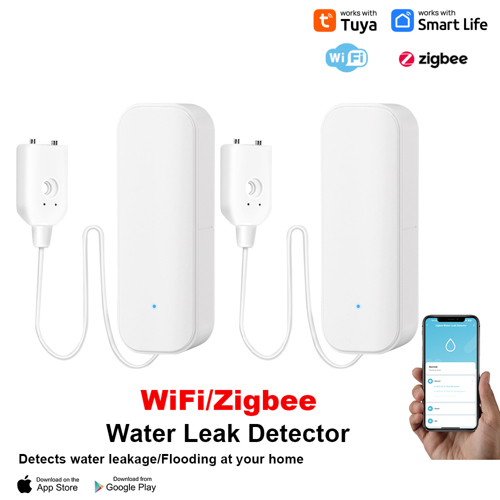 Sensor de nivel de agua con WiFi, alarma de fuga, Detector de fugas de inundación, aplicación Smart Home Life, alerta de agua, alarma de desbordamiento, sistema de seguridad