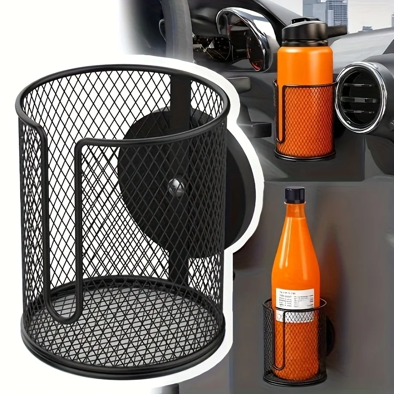 Portabicchieri magnetico per auto da 1 confezione con super magnete N38, antiscivolo per veicoli, diametro interno 8,38 cm