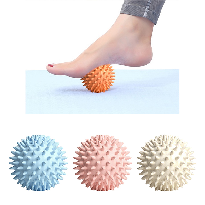 Bola de masaje de erizo, palo de masaje de relajación muscular, hombros, cuello, piernas, suela de meridiano, Bola de Fascia de Yoga, Fitness deportivo