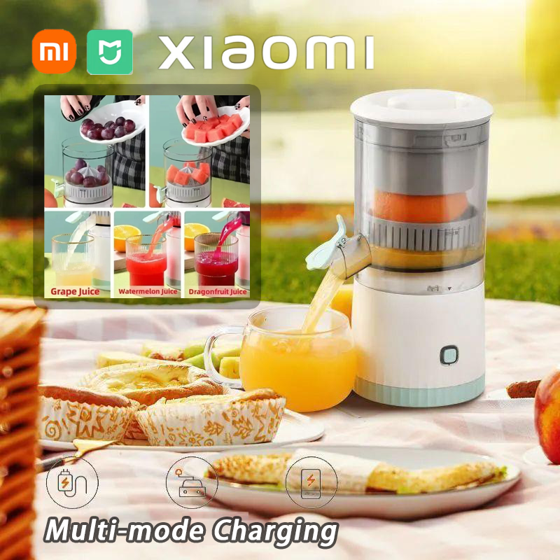 Портативная электрическая соковыжималка Xiaomi с зарядкой через USB, блендер для апельсиновых фруктов, мини-бытовая соковыжималка, миксер, соковыжималка для цитрусовых для путешествий