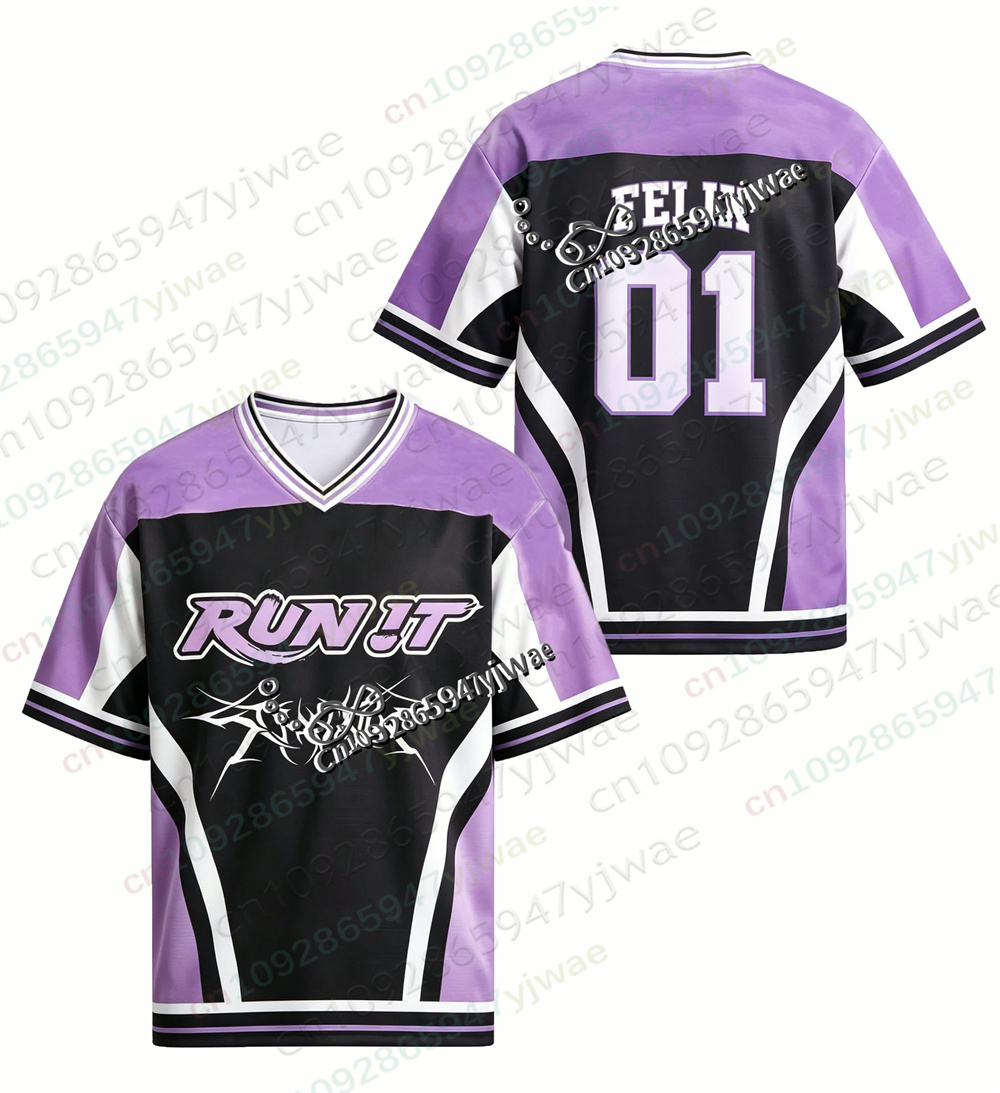 Run It Jersey 2026 Concert Fan T-Shirt Felix Member Printed Short Sleeved Fashionable Street Wear Summer Men'S Women'S T-Shirt