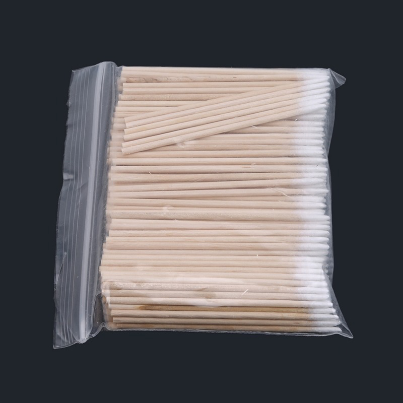 สำลีก้านปลายด้ามไม้300 7ซม., สำลีปักปลายด้ามไม้กึ่งถาวร300/500ชิ้น