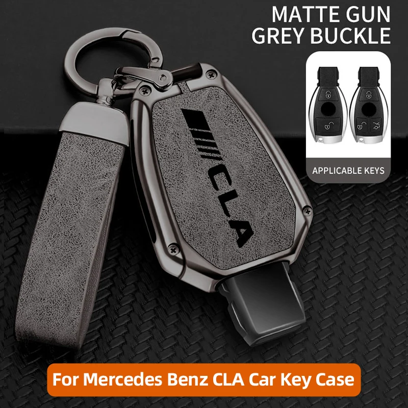 Copertura chiave telecomando per auto in lega di zinco per Mercedes CLA200 CLA260 CLA250 CLA220 W169 C117 protezione remota per auto portachiavi accessori auto