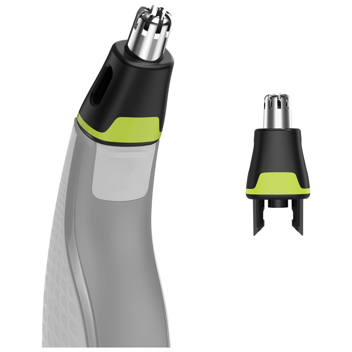 Cabezal de repuesto para recortador de pelo de nariz Philips OneBlade QP2520/QP2630 - Doble hoja 360 °   Rotación, acero inoxidable de fácil limpieza