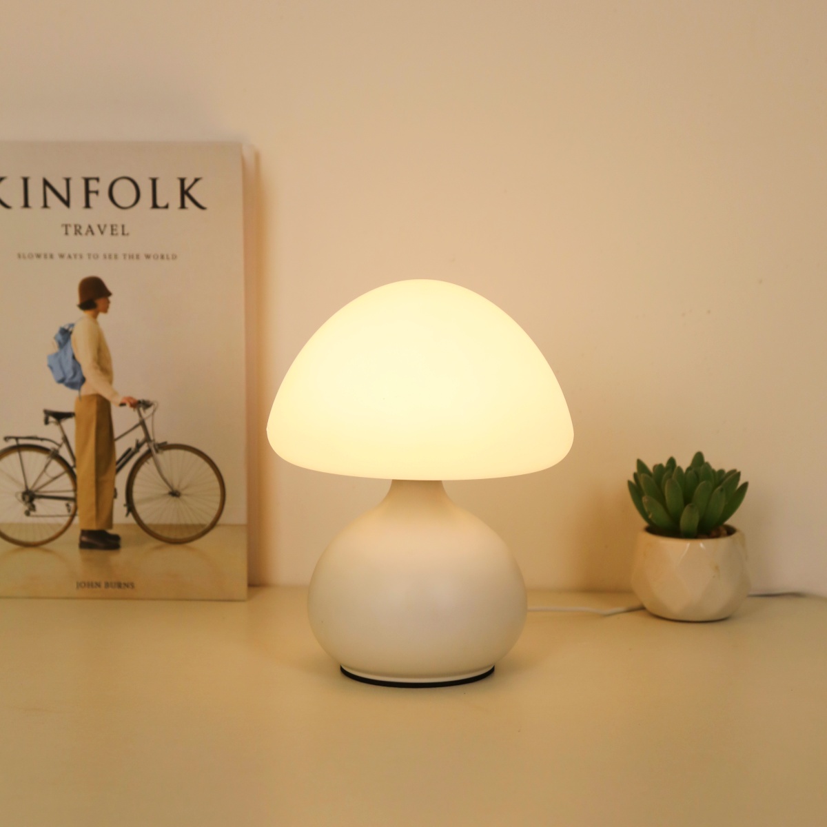 Moderne Minimalistische Paddestoeltafellamp Met Drie Kleuren Schakelen En Oneindig Dimmen Voor Huisdecoratie Sfeer Tafellamp