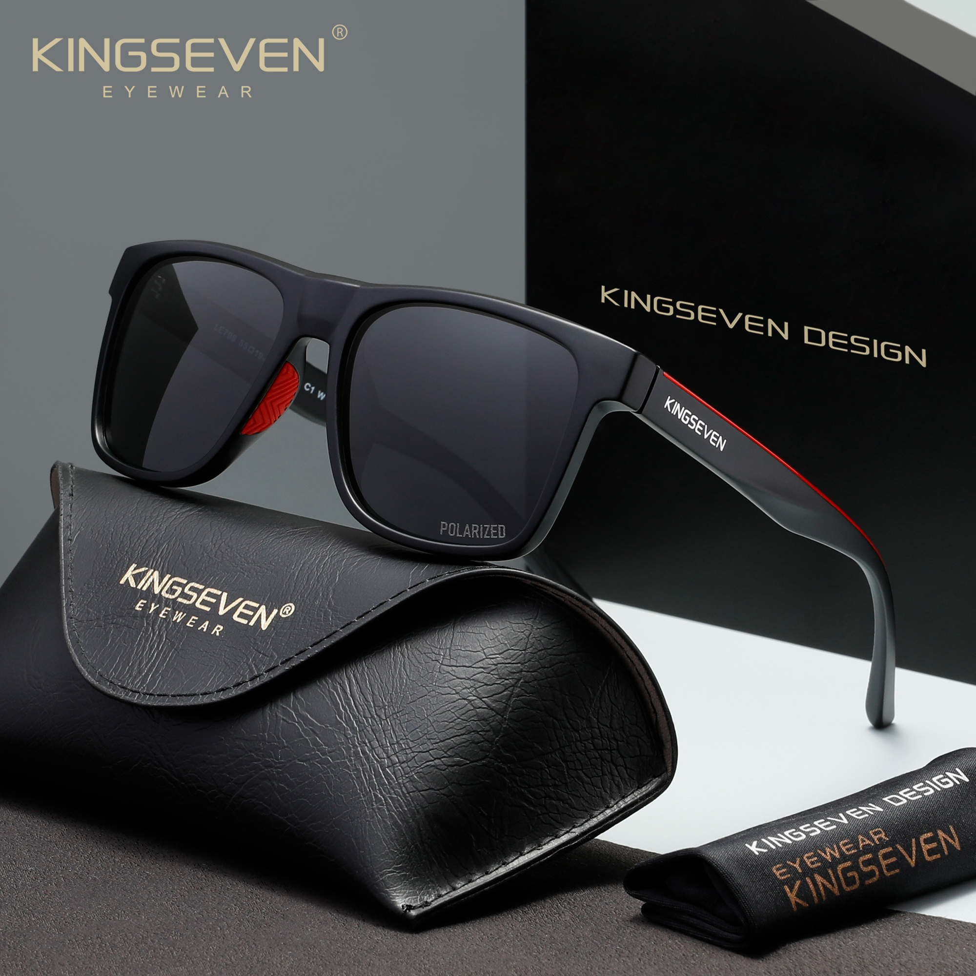 KINGSEVEN Classic Popular UV400 Polarized Sunglasses For Driving Protection Stylish Eyewear Suitable For Men Women