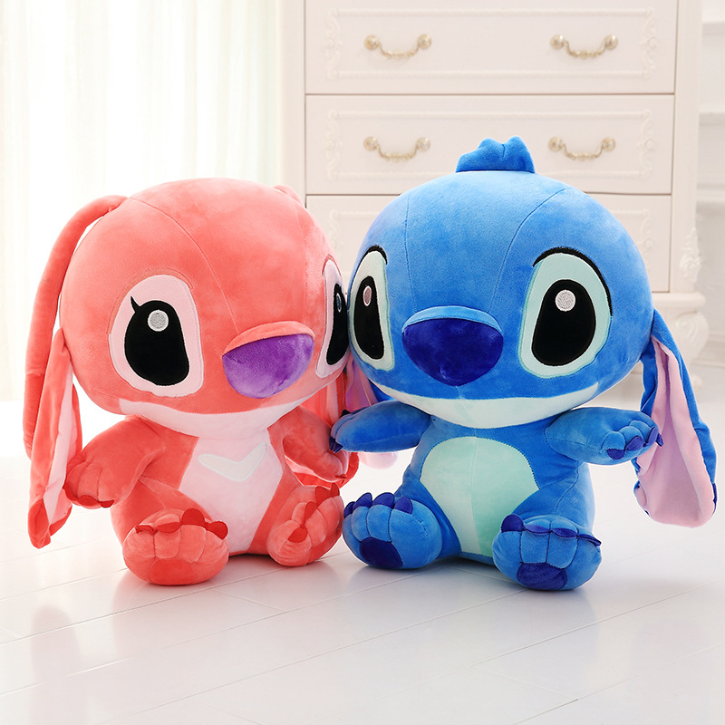 MINISO Disney мультфильм синий розовый стежок плюшевые куклы аниме игрушки Лило и Стич 35 см Стич плюшевые мягкие игрушки Рождественский подарок для детей