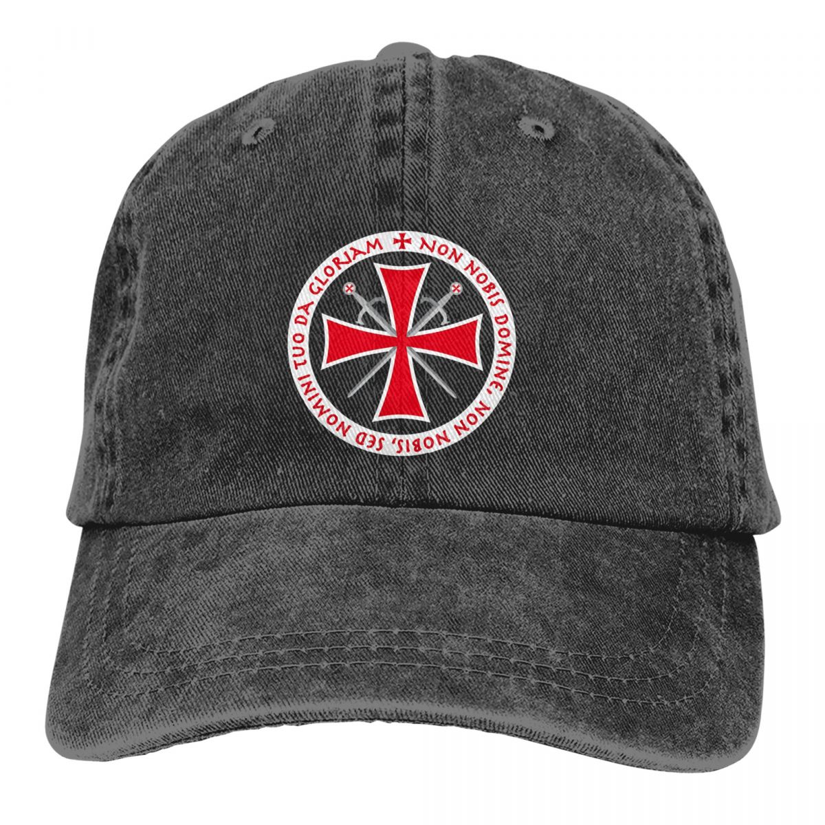Casquette de baseball à visière pour femme, chapeaux de papa, croix du templier, non nobis, domine croisé, chevalier croisé, pare-soleil, franc-maçon